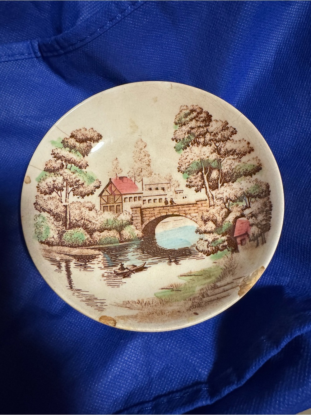 Vintage 1950’s Holiday Japan Scenic Decorative Plate